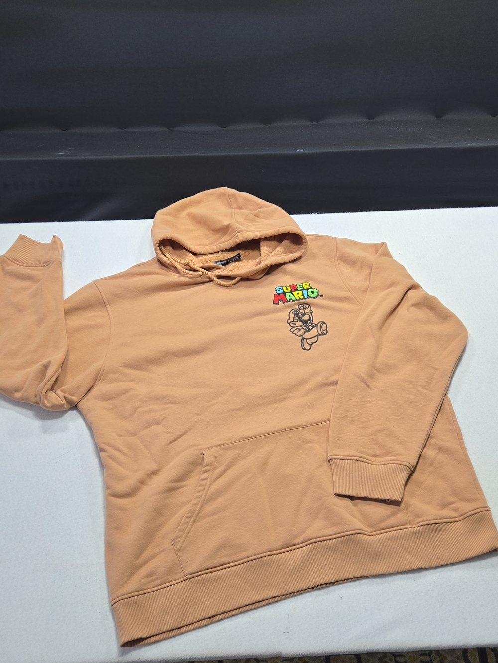 Super Mario Embroidered Graphic Hoodie